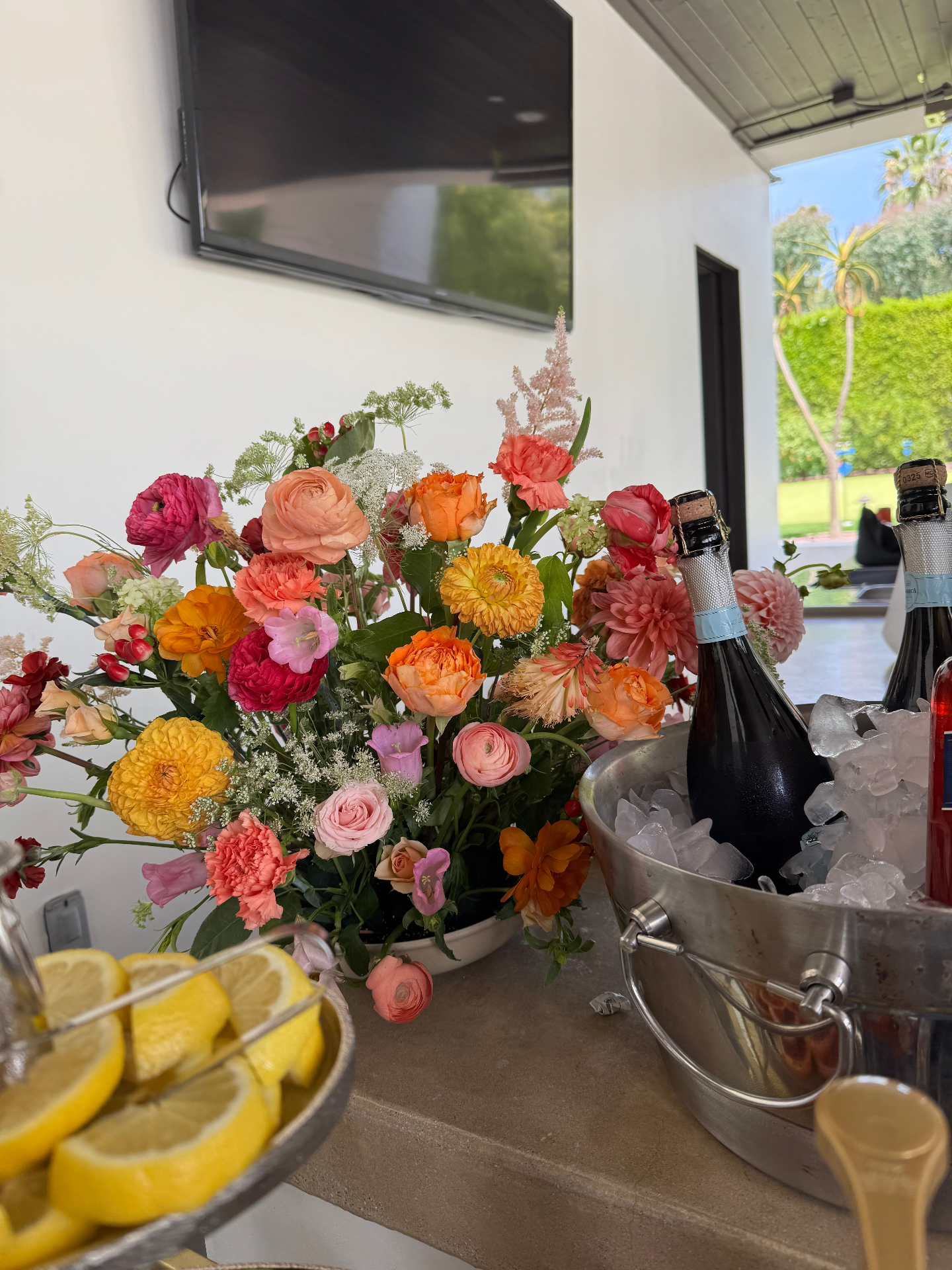 Lush floral arrangement by Light & Memory Studios