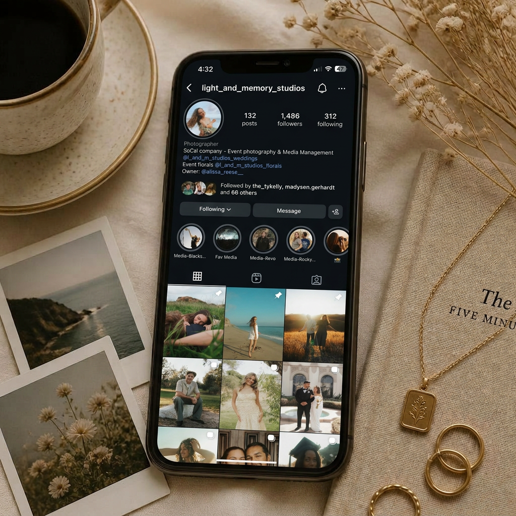 Social media content creation by Light & Memory Studios